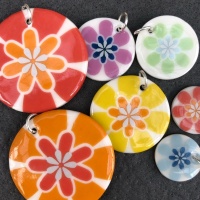 Assorted Flower Power Pendants